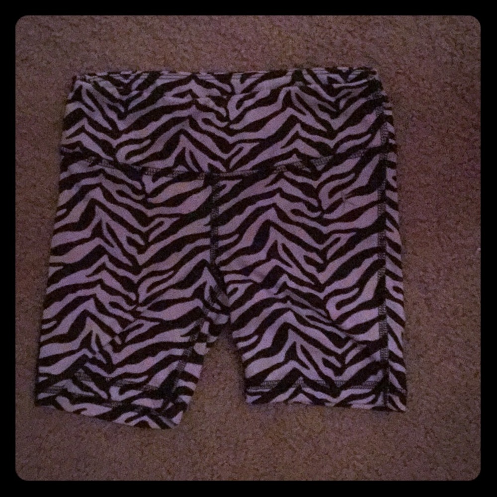 Zebra Print Biking Shorts
